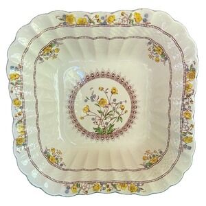 VTG Copeland Spode Buttercup 9.5" Square Vegetable Serving Bowl England
